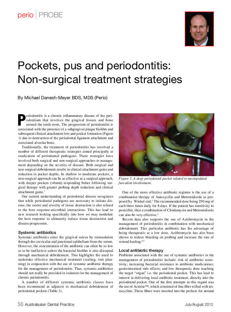 Non-Surgical management of Periodontitis- update. cover image
